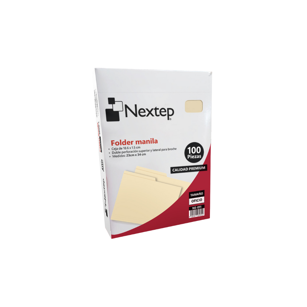 FOLDER NEXTEP ECONÓMICO OFICIO MANILA C/100 NE-011