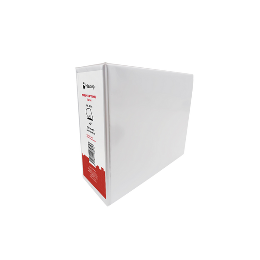 CARPETA PANORÁMICA NEXTEP VINIL ARO "D" 4" CARTA BLANCA NE-013C