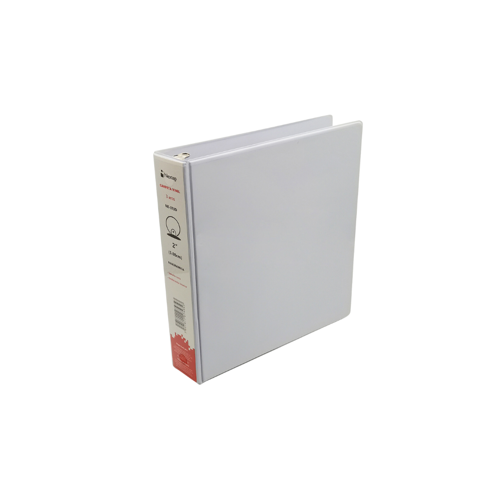 CARPETA PANORÁMICA NEXTEP VINIL ARO "O" 2" CARTA BLANCA NE-013D