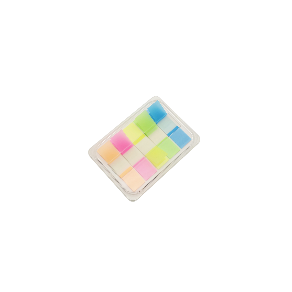BANDERITAS NEXTEP MINI NEÓN 5 COLORES 10 SETS C/100 PIEZAS NE-051