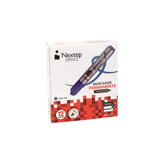 MARCADOR PERMANENTE NEXTEP PUNTA GRUESA CINCEL 4MM NE-076