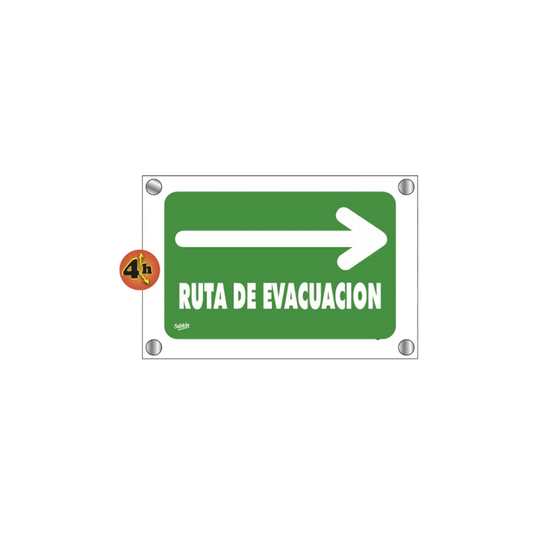 SEÑAL DE EVACUACIÓN MARCA SABLÓN 7766 Y 7767