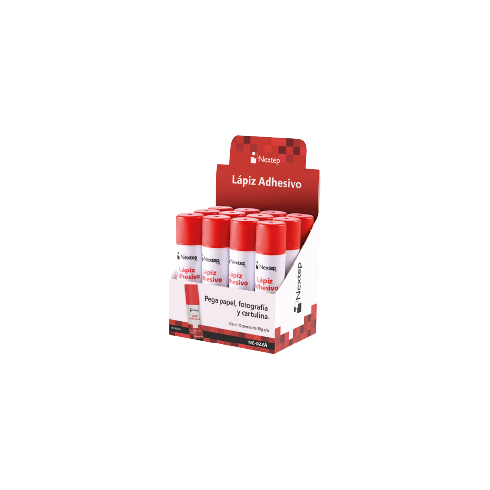 LÁPIZ ADHESIVO NEXTEP 10 GRAMOS C/12 NE-022A