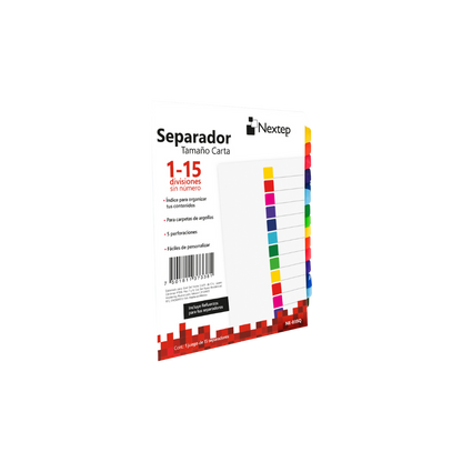 SEPARADOR NEXTEP ECONÓMICO 15 DIVISIONES SIN NÚMERO NE-035Q