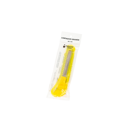 CUTTER PLÁSTICO NEXTEP GRANDE NAVAJA 18MM CAJA CON 12 NE-178