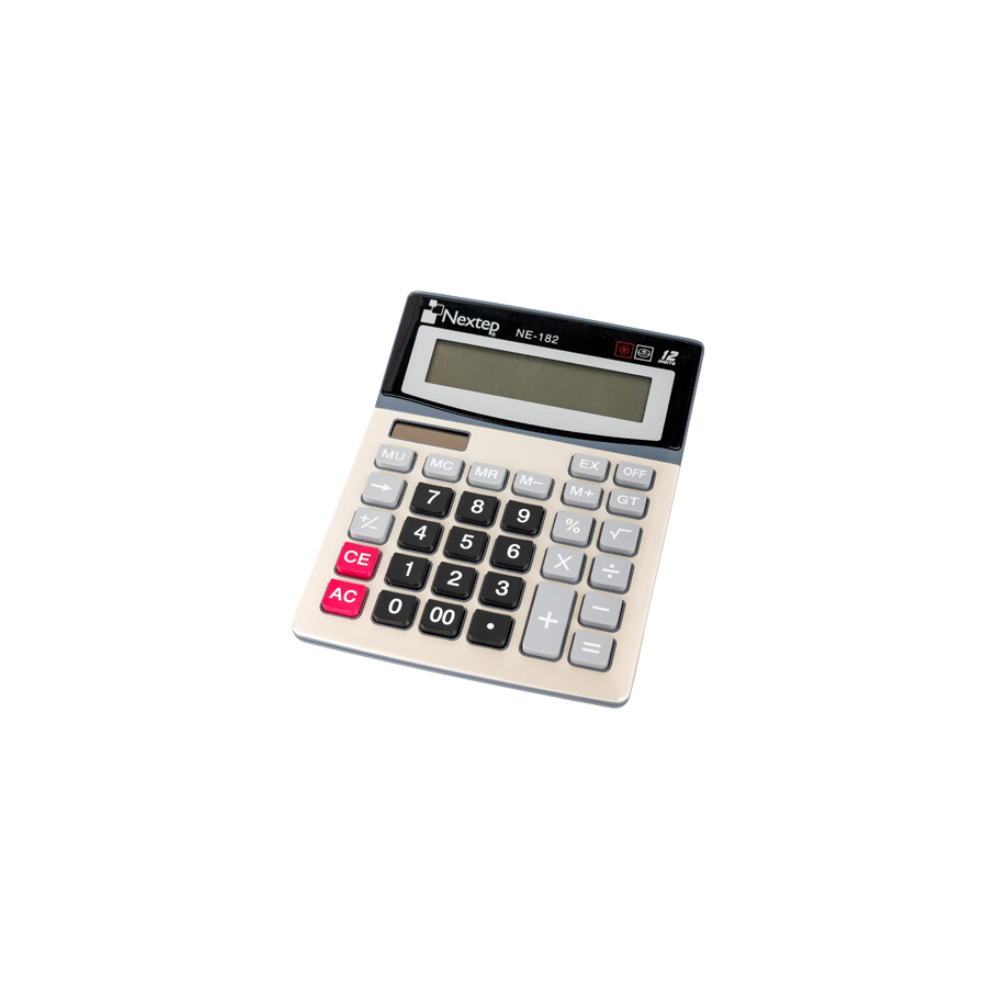 CALCULADORA NEXTEP 12 DÍGITOS ESCRITORIO BATERIA/SOLAR