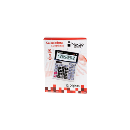CALCULADORA NEXTEP 12 DÍGITOS ESCRITORIO BATERIA/SOLAR