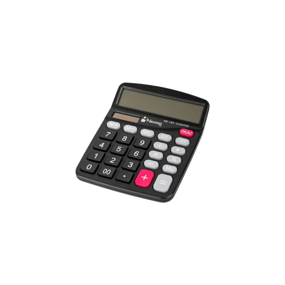 CALCULADORA NEXTEP 12 DÍGITOS SEMI ESCRITORIO BATERIA/SOLAR NE-183