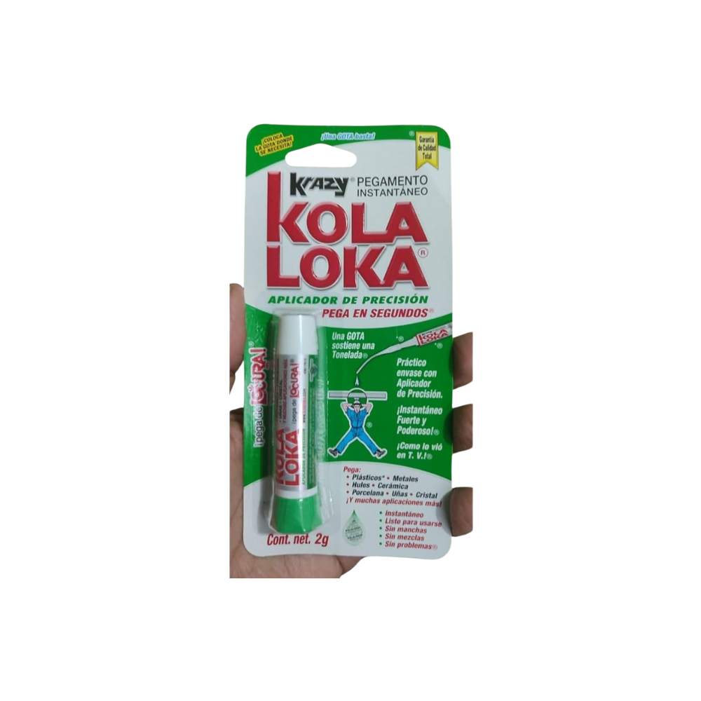 PEGAMENTO INSTANTÁNEO KOLA LOKA GOTERO COLOR TRANSPARENTE 2 GR K-1 MC