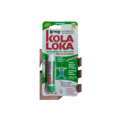 PEGAMENTO INSTANTÁNEO KOLA LOKA GOTERO COLOR TRANSPARENTE 2 GR K-1 MC