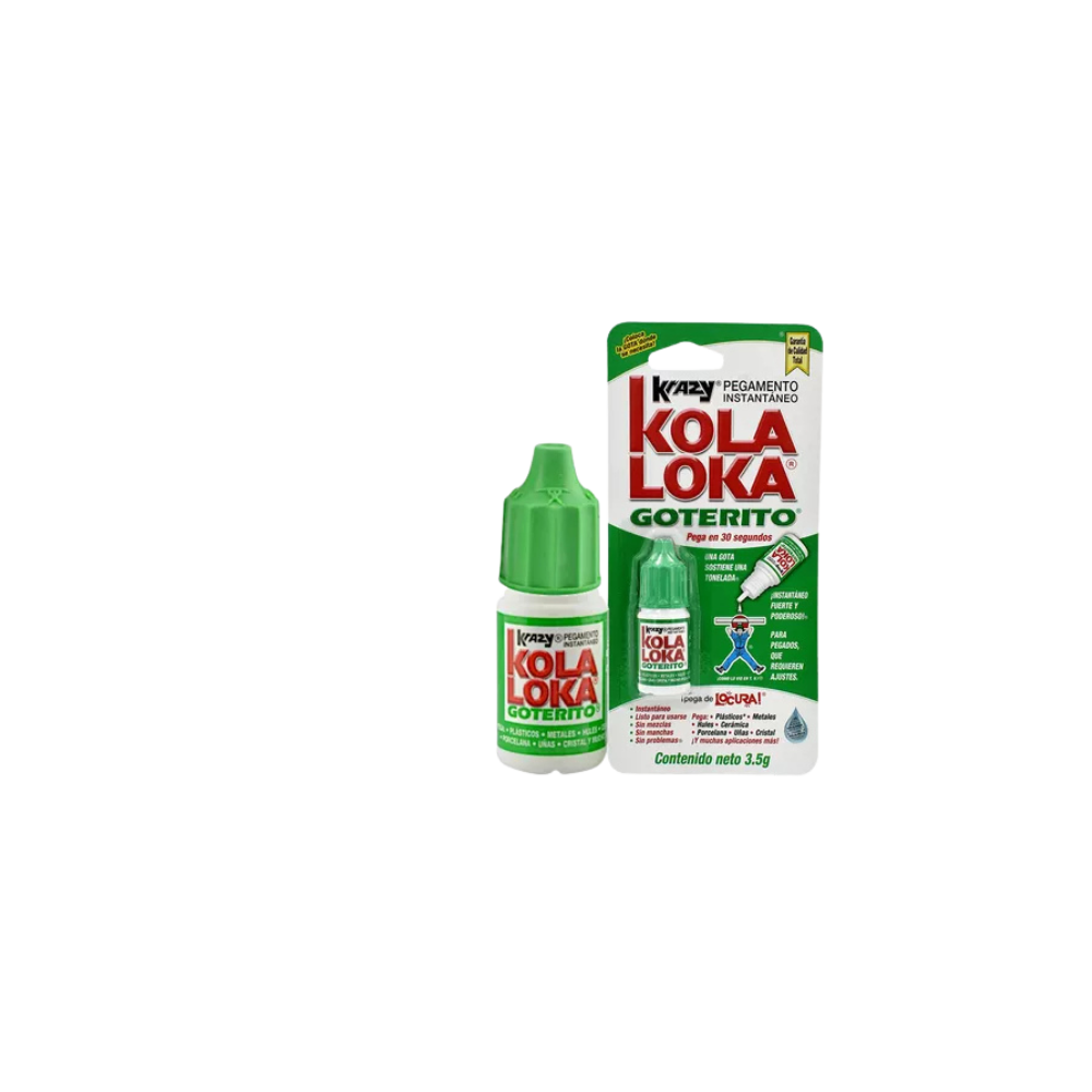 PEGAMENTO INSTANTÁNEO KOLA LOKA GOTERITO COLOR TRANSPARENTE 3.5 GR  KLGPL5-MC