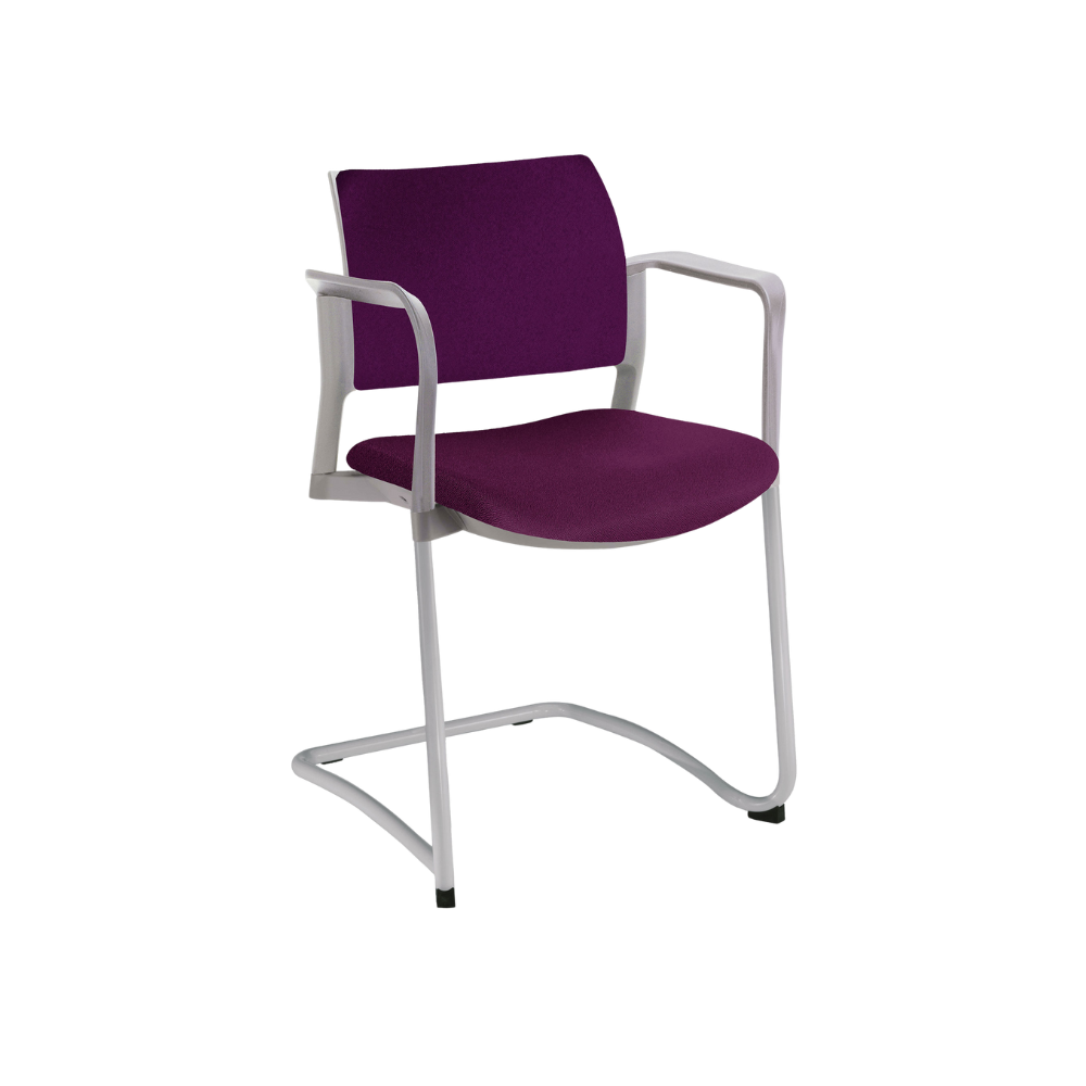 SILLA OFFIHO VISITANTE KYOS TAPIZADA TRINEO OHT-337 y OHT-338