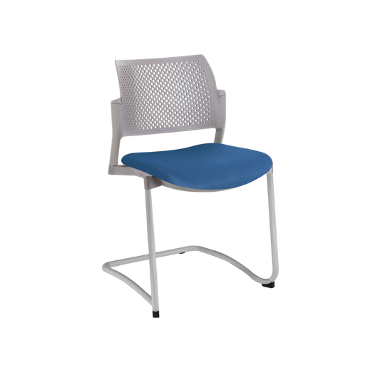 SILLA OFFIHO VISITANTE INTERIOR KYOS SEMITAPIZADA TIPO TRINEO OHT-355 OHT-356