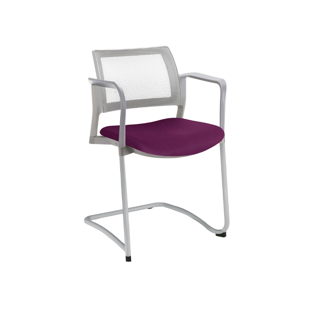 SILLA VISITANTE INTERIOR KYOS CON O SIN DESCANSABRAZOS OHT-373 Y OHT-374