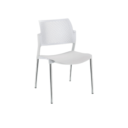 SILLA OFFIHO VISITANTE INTERIOR KYOS CROMO SIN DESCANSABRAZOS OHV-315CR OHV-316CR