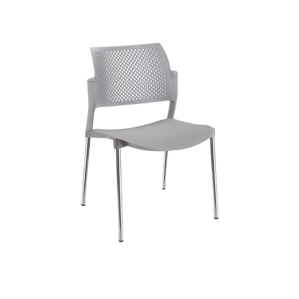 SILLA OFFIHO VISITANTE INTERIOR KYOS CROMO SIN DESCANSABRAZOS OHV-315CR OHV-316CR