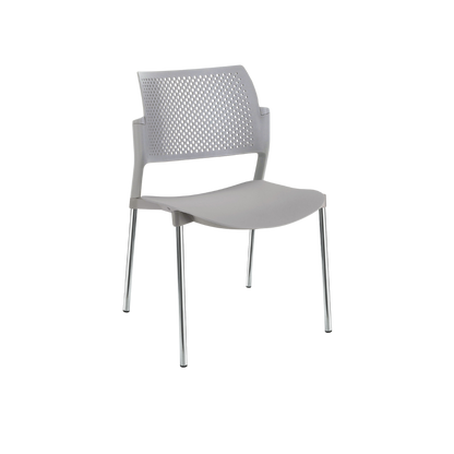 SILLA OFFIHO VISITANTE INTERIOR KYOS CROMO SIN DESCANSABRAZOS OHV-315CR OHV-316CR