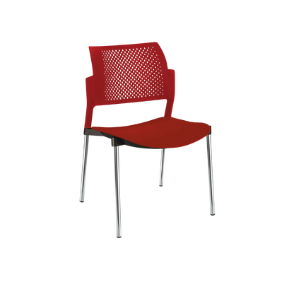SILLA OFFIHO VISITANTE INTERIOR KYOS CROMO SIN DESCANSABRAZOS OHV-315CR OHV-316CR