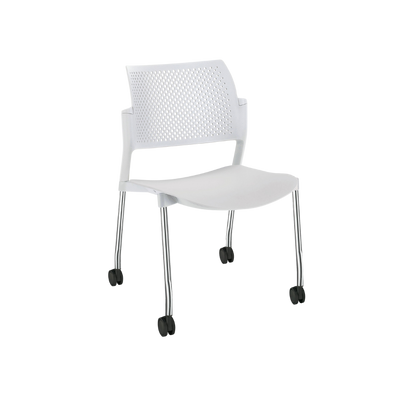 SILLA OFFIHO VISITANTE INTERIOR KYOS CROMO SIN DESCANSABRAZOS OHV-315CR OHV-316CR
