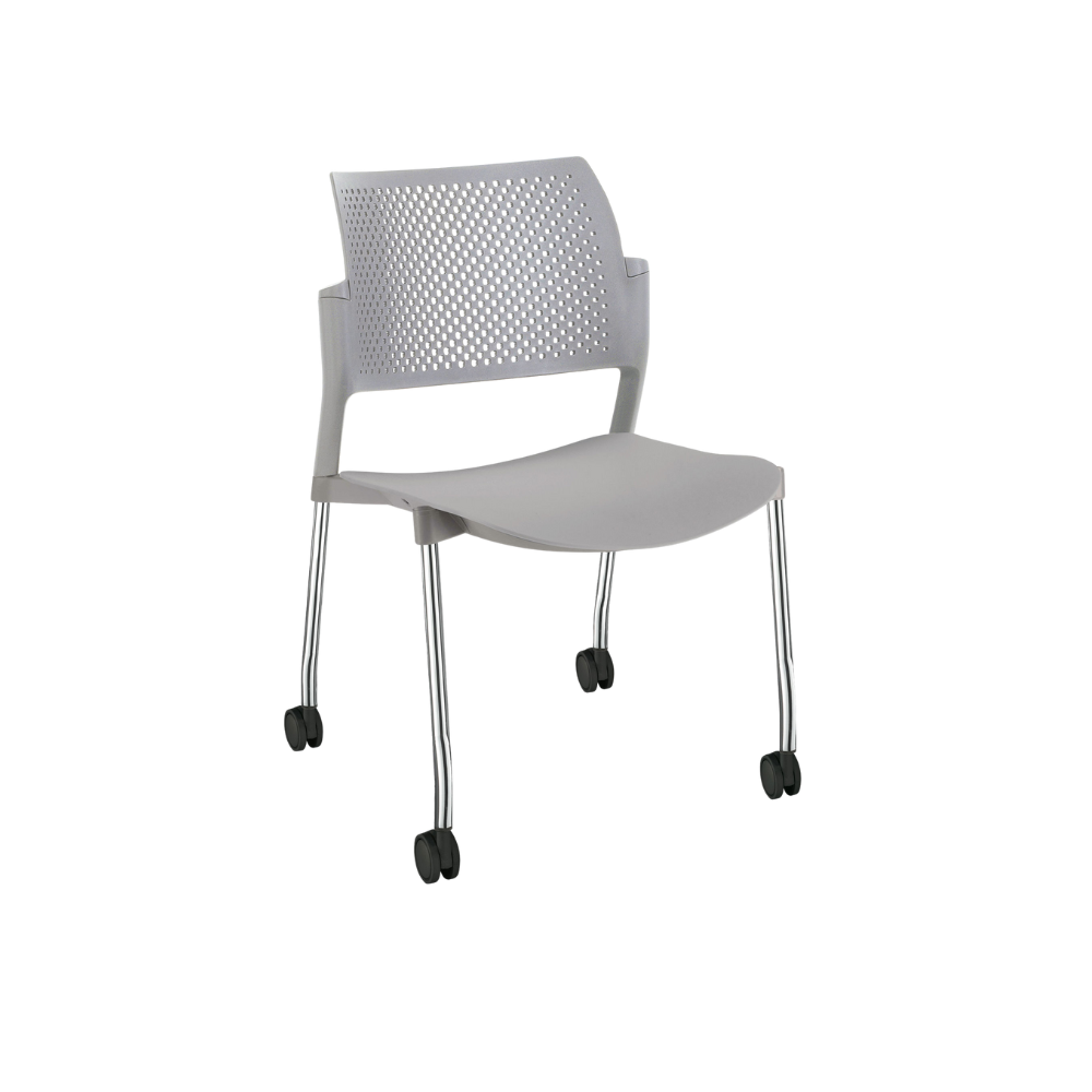 SILLA OFFIHO VISITANTE INTERIOR KYOS CROMO SIN DESCANSABRAZOS OHV-315CR OHV-316CR
