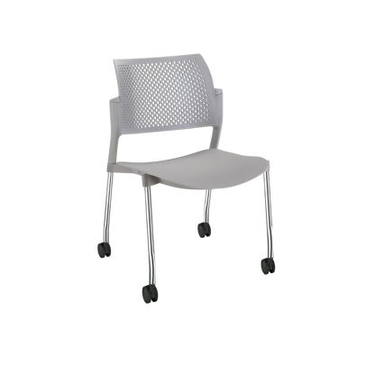 SILLA OFFIHO VISITANTE INTERIOR KYOS CROMO SIN DESCANSABRAZOS OHV-315CR OHV-316CR