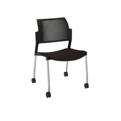 SILLA OFFIHO VISITANTE INTERIOR KYOS CROMO SIN DESCANSABRAZOS OHV-315CR OHV-316CR