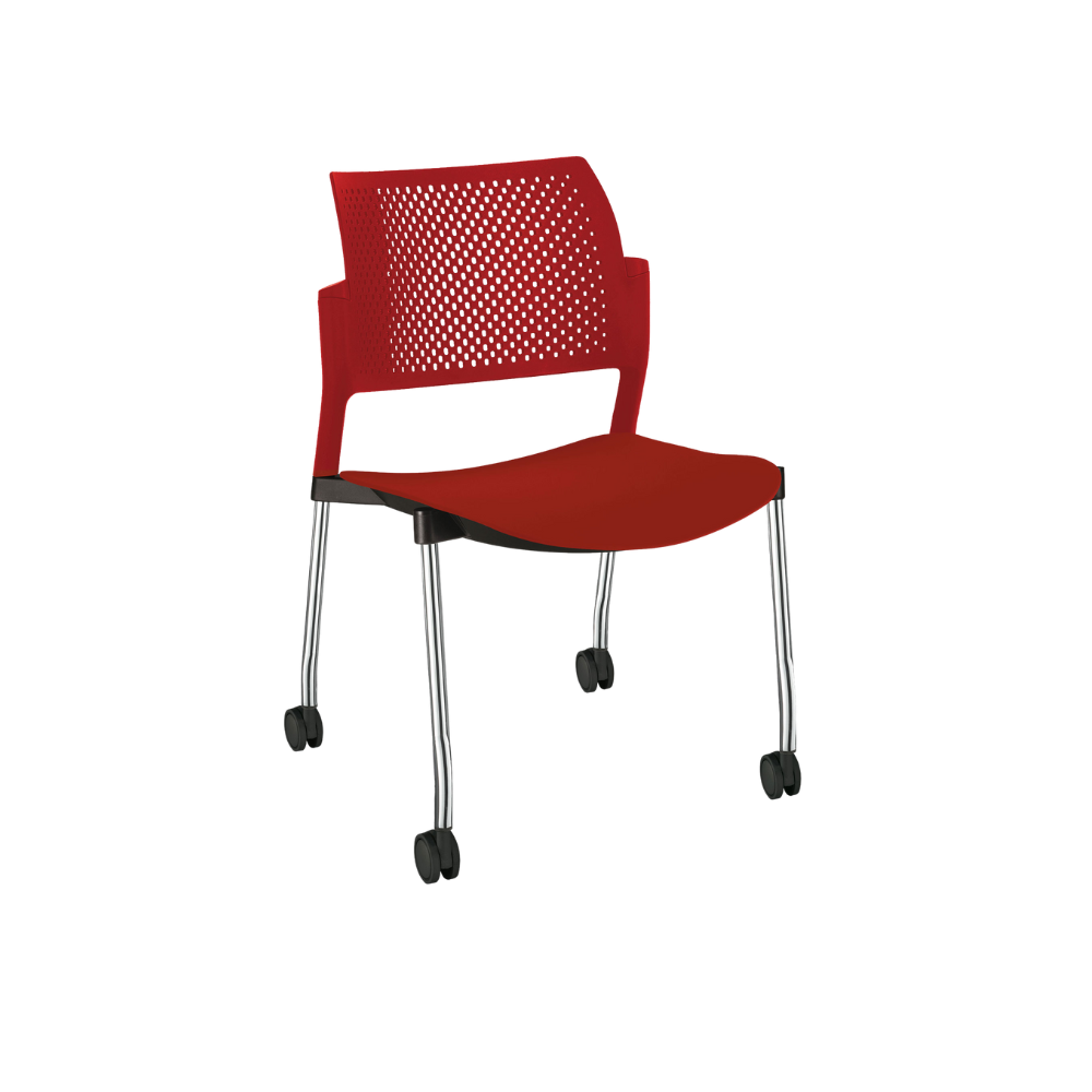 SILLA OFFIHO VISITANTE INTERIOR KYOS CROMO SIN DESCANSABRAZOS OHV-315CR OHV-316CR