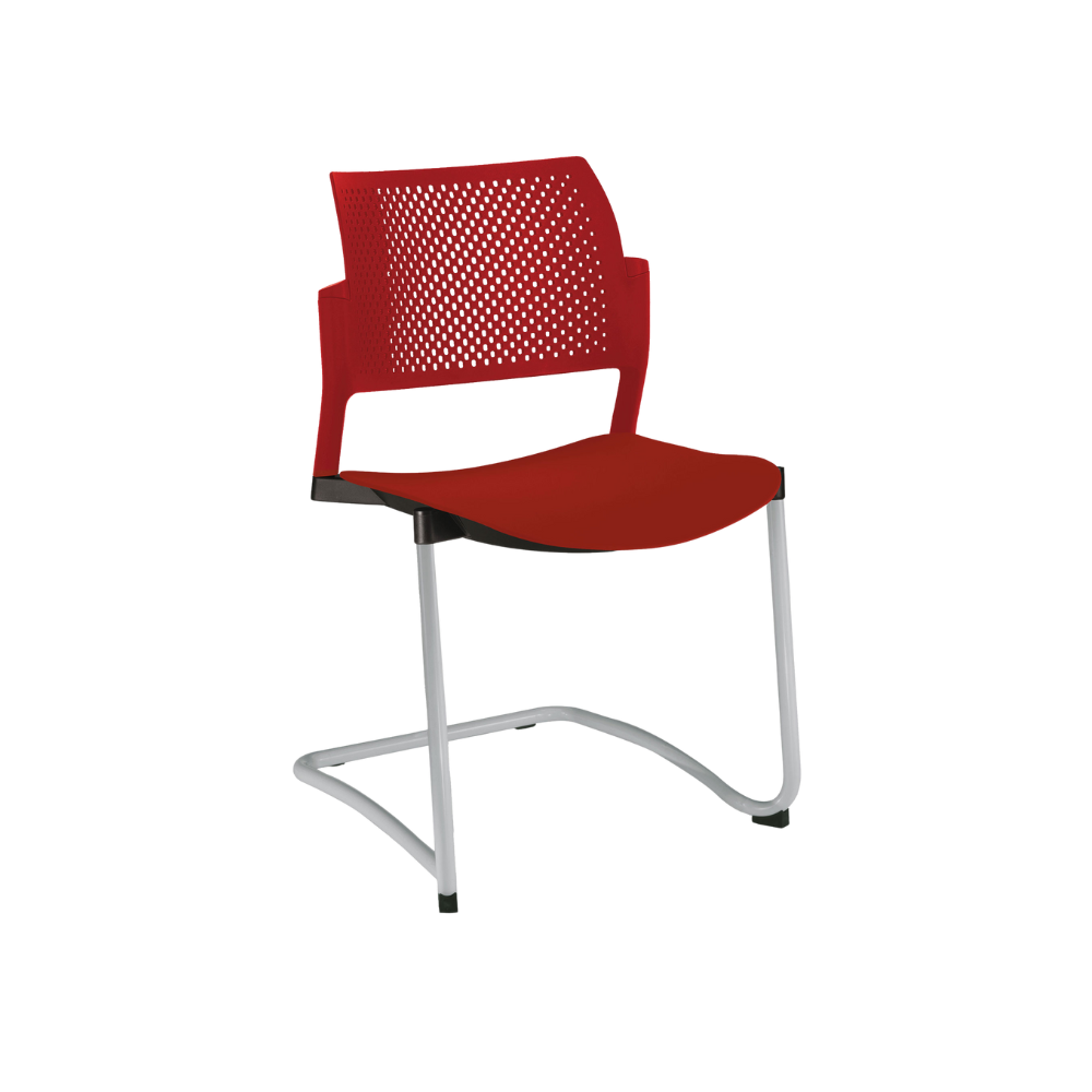 SILLA OFFIHO VISITANTE INTERIOR KYOS TIPO TRINEO OHT-319 Y OHT-320