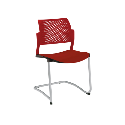 SILLA OFFIHO VISITANTE INTERIOR KYOS TIPO TRINEO OHT-319 Y OHT-320