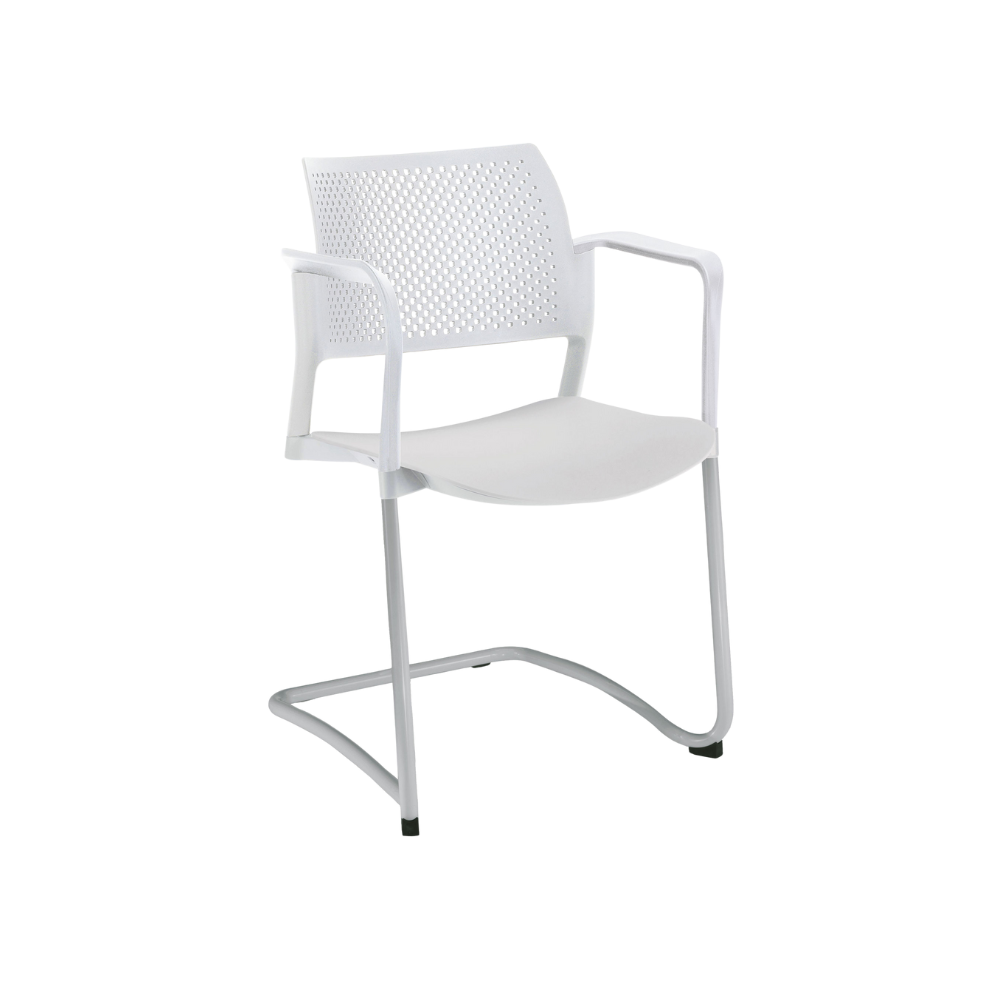 SILLA OFFIHO VISITANTE INTERIOR KYOS TIPO TRINEO OHT-319 Y OHT-320