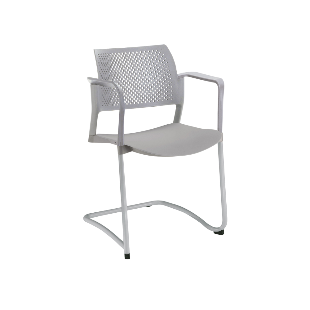 SILLA OFFIHO VISITANTE INTERIOR KYOS TIPO TRINEO OHT-319 Y OHT-320