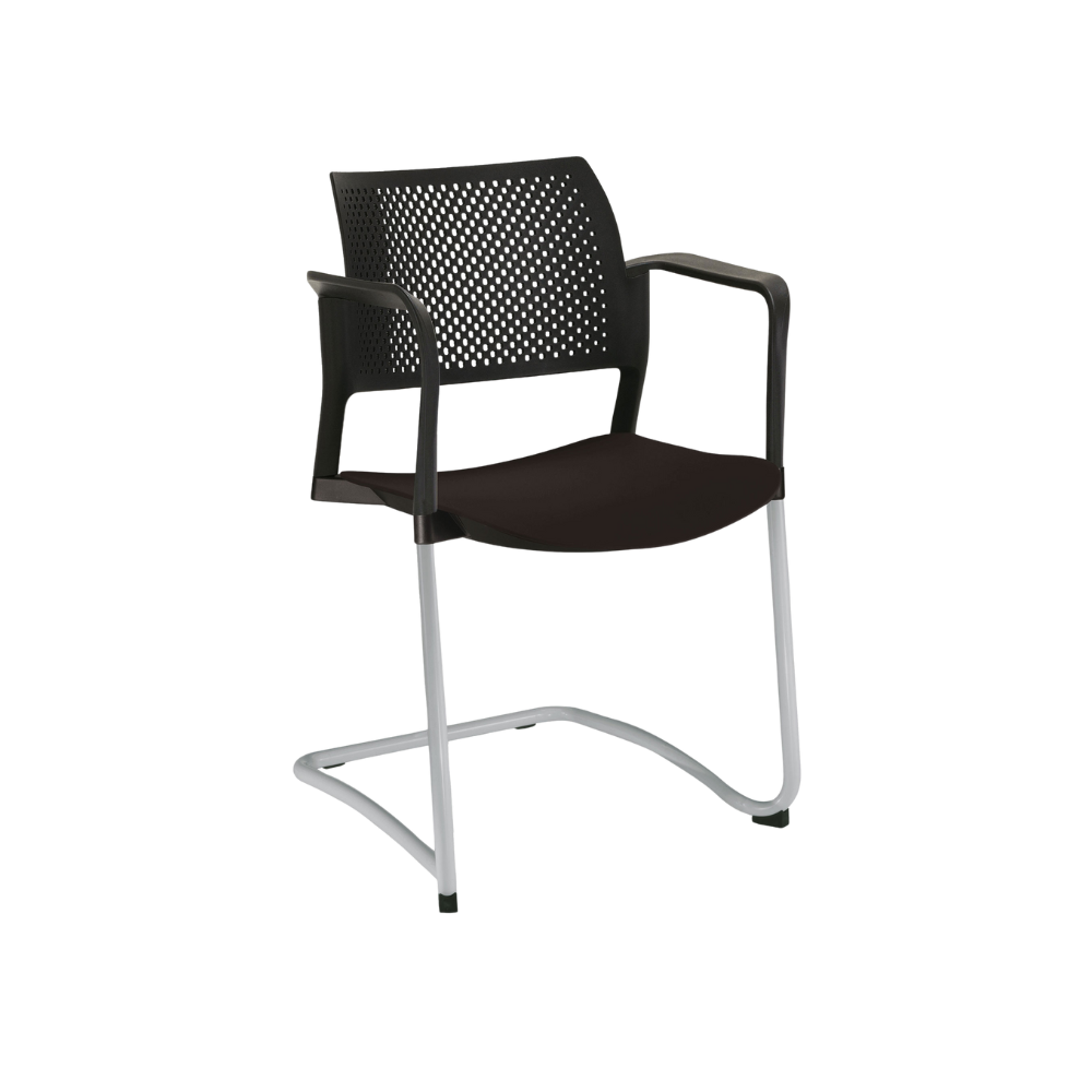 SILLA OFFIHO VISITANTE INTERIOR KYOS TIPO TRINEO OHT-319 Y OHT-320