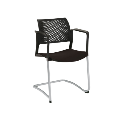 SILLA OFFIHO VISITANTE INTERIOR KYOS TIPO TRINEO OHT-319 Y OHT-320