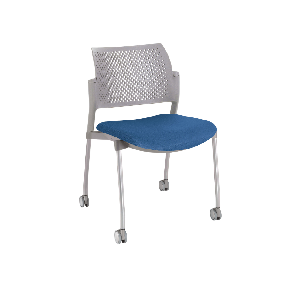SILLA OFFIHO VISITANTE KYOS SEMITAPIZADA SIN DESCANSABRAZOS OHV-347 Y OHV-348