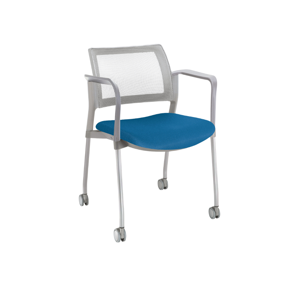 SILLA VISITANTE INTERIOR KYOS CON RODAJAS OHV-366 Y OHV-368