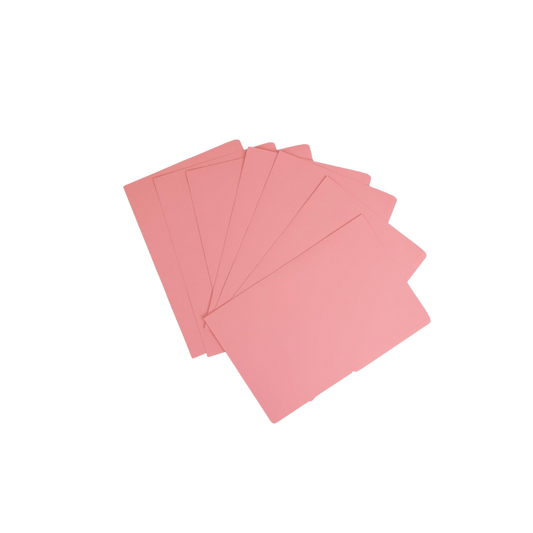 FOLDER CARTULINA 1/2 CEJA ROSA APSA CARTA 1 PAQUETE CON 100 PIEZAS L13CF