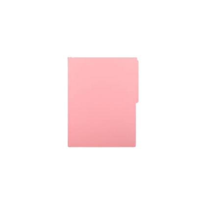 FOLDER CARTULINA 1/2 CEJA ROSA APSA CARTA 1 PAQUETE CON 100 PIEZAS L13CF
