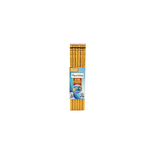 LÁPIZ DE MADERA PAPER MATE MIRADO NO 2 FORMA HEXAGONAL 12 PIEZAS 1757875