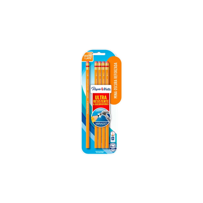 LÁPIZ DE MADERA PAPER MATE MIRADO NO.2 HB FORMA HEXAGONAL 4 PIEZAS M10100243066