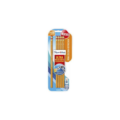 LÁPIZ DE MADERA PAPER MATE MIRADO NO 2.5 HB FORMA HEXAGONAL 4 PIEZAS M10100244077