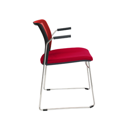 SILLA VISITANTE INTERIOR OFFIHO ALPHA CON BRAZOS OHV-105