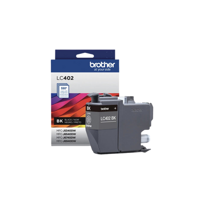 CARTUCHO DE TINTA NEGRO LC402BK BROTHER 550 PÁGINAS