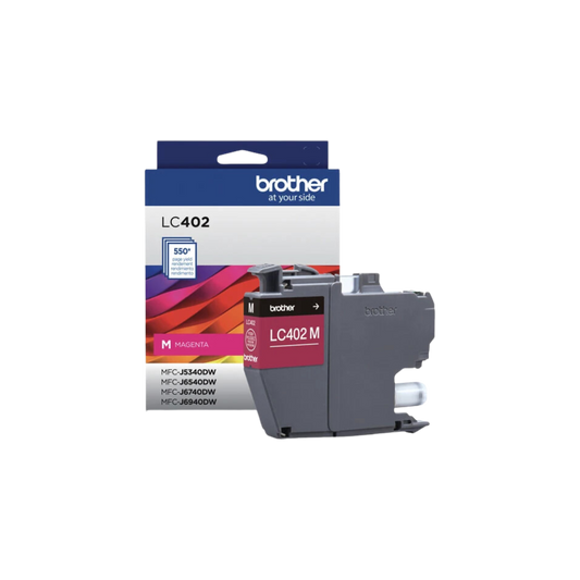 CARTUCHO DE TINTA MAGENTA LC402M BROTHER 550 PAGINAS