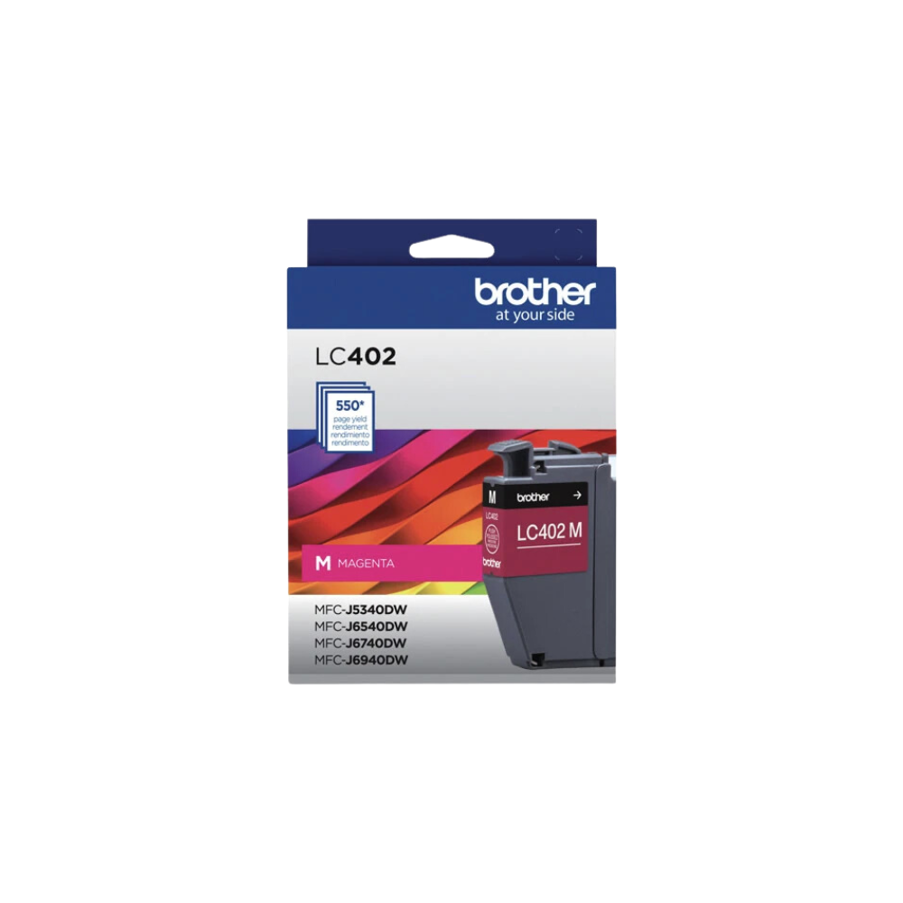 CARTUCHO DE TINTA MAGENTA LC402M BROTHER 550 PAGINAS