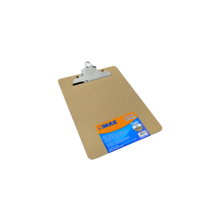 TABLA SUJETAPAPEL CARTA MAE FIBRACEL CAFE M-105.0