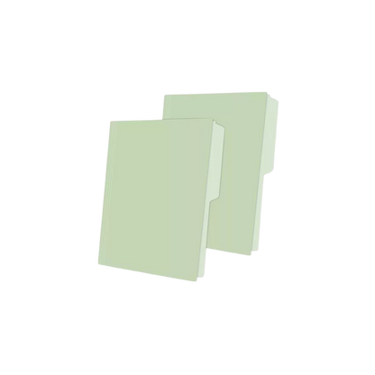 FOLDER PENDAFLEX COLOR VERDE TAMAÑO CARTA 1 PAQUETE CON 100 PIEZAS M750 1/2 GRE