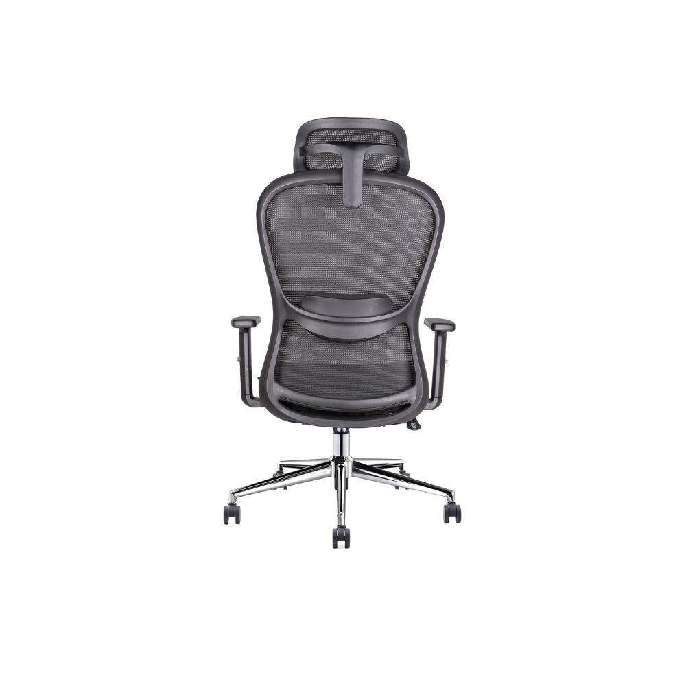 SILLA EJECUTIVA ATHELIER CON CABECERA OHE-905 NEGRO