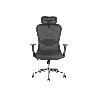 SILLA EJECUTIVA ATHELIER CON CABECERA OHE-905 NEGRO