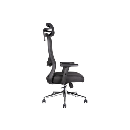 SILLA EJECUTIVA ATHELIER CON CABECERA OHE-905 NEGRO