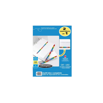 SEPARADOR WILSON JONES CON ALFABÉTICO A-Z P0448